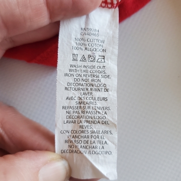 K1083 * Children's Place Daddy's Sweetie Gingerbread Tee Red Size 18/24M - Picture 5 of 5